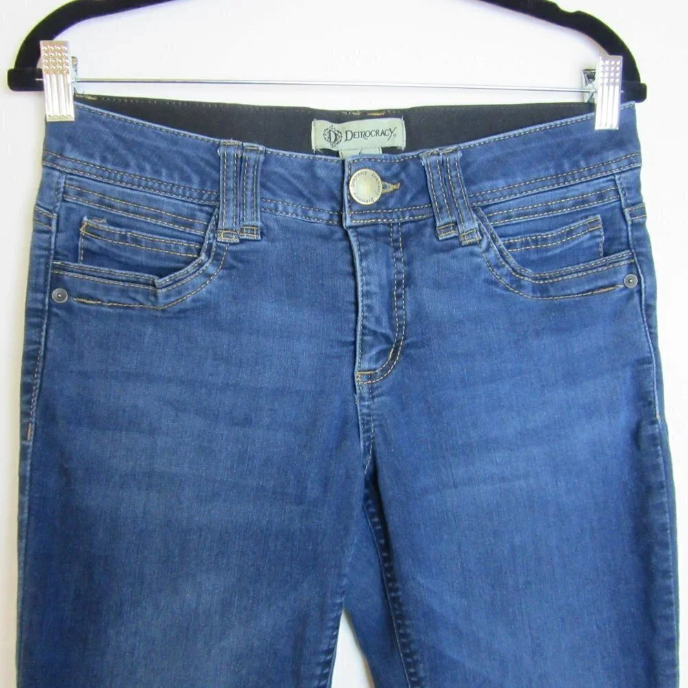 Democracy Jeans Ab Technology Ankle Skinny Blue Jeans Casual Women's 6 - Picture 2 of 6